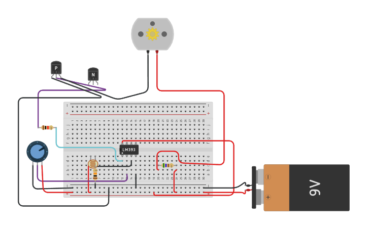 Circuit design Group B17 Id - 180208128 180208135 - Tinkercad