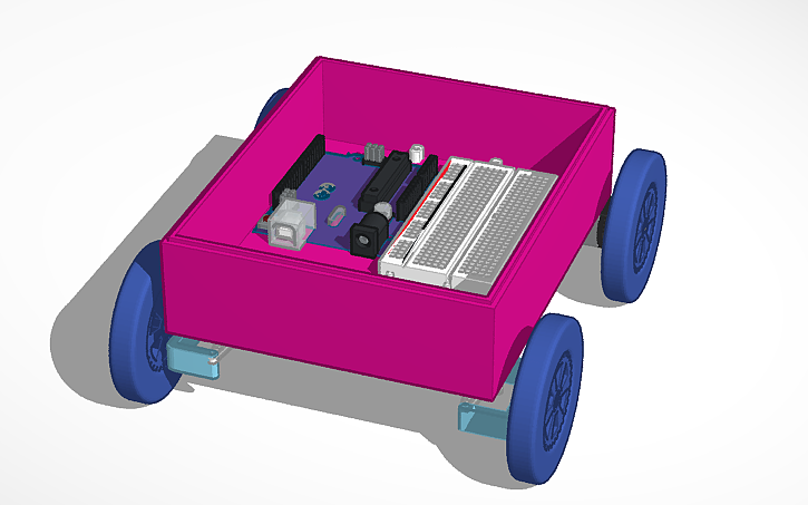 3D design remote controlled car - Tinkercad