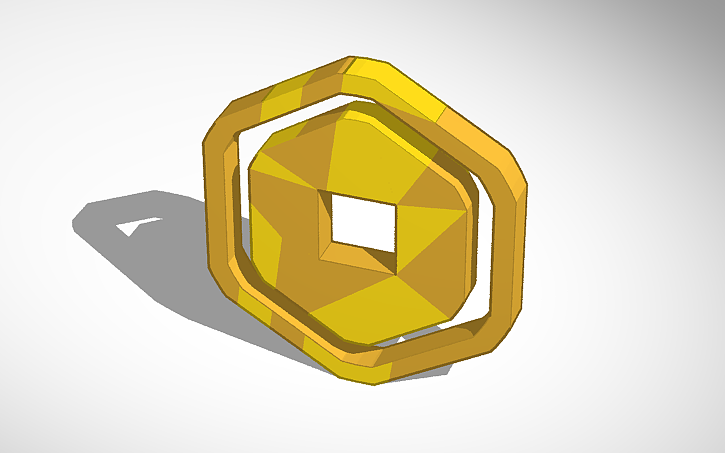 3D design THE robux - Tinkercad