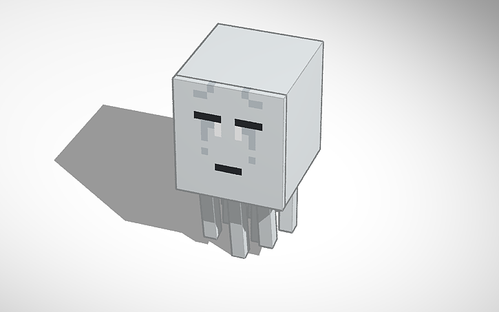 3D design Fantasma Minecraft - Tinkercad