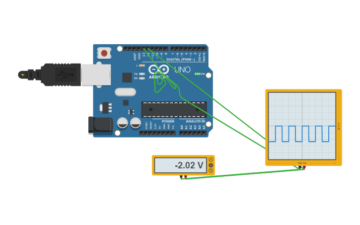 Circuit design Arduino Frequency Generator - Tinkercad