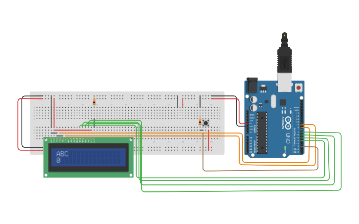 Circuit design Timer arduino uno - Tinkercad