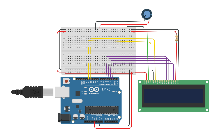 Circuit design LCD INTERFACING BY ARDUNIO BY NEHA | Tinkercad