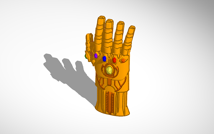 Thanos Infinity Gauntlet Tinkercad