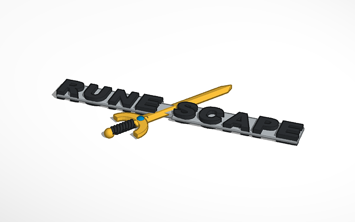 3D design Runescape recolored - Tinkercad
