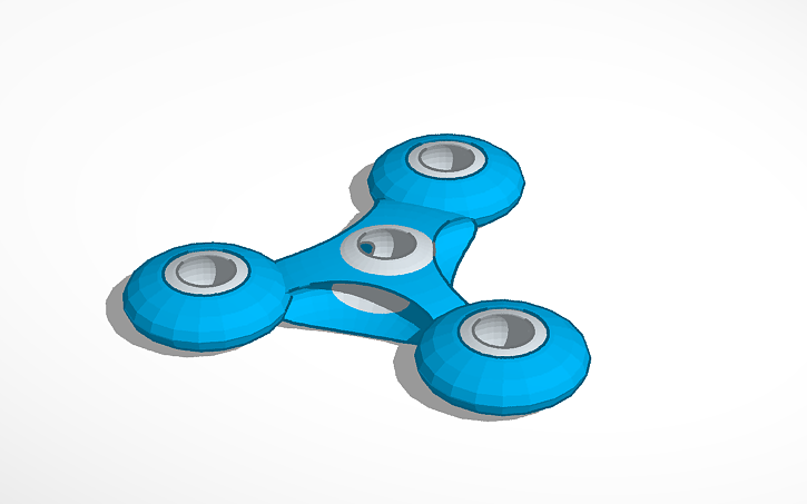 Spidget Rotation Gif 3D design Spidget Finner - Tinkercad