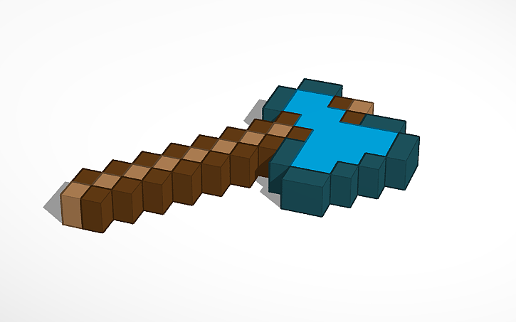 3D design Minecraft_axe | Tinkercad