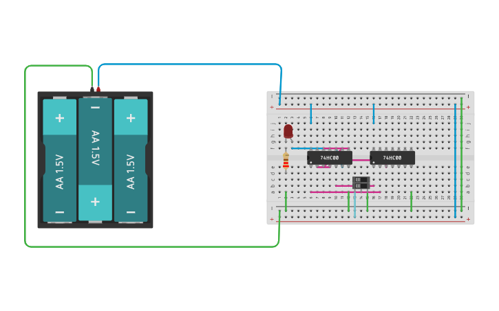 Circuit design XNOR GATE | Tinkercad