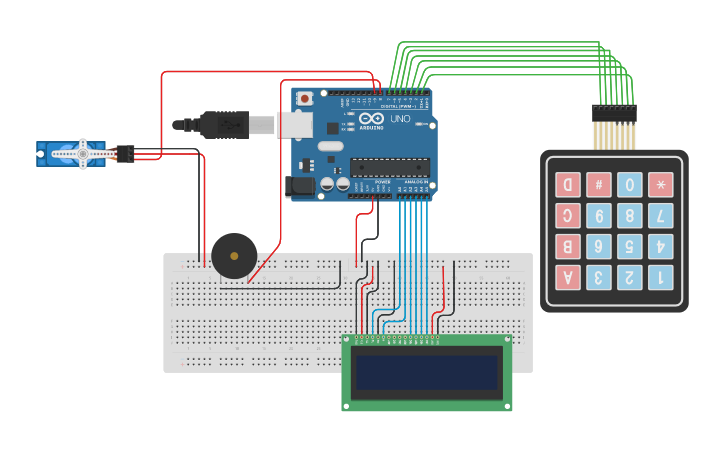 Circuit Design Pass Lock Tinkercad