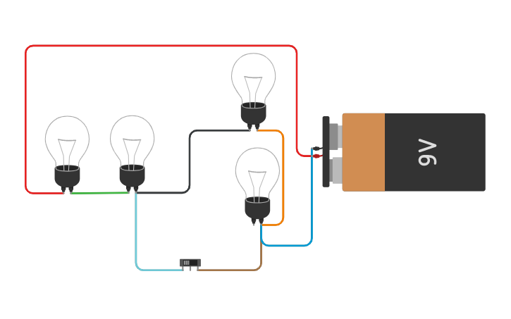 Circuit design Corriente Mixta | Tinkercad