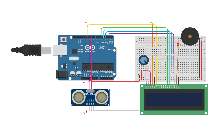 Circuit design iot project final circuit | Tinkercad