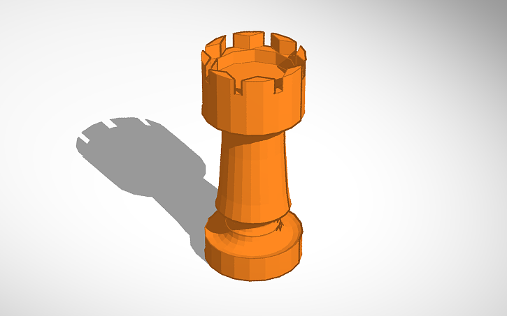 3D design Rook Chess Piece | Tinkercad