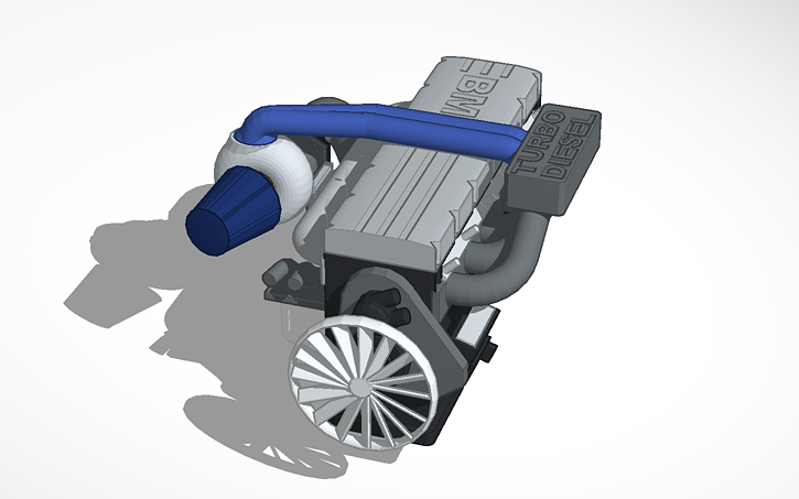 3D design bmw turbo diesel power - Tinkercad