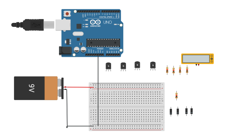 Circuit design inversor completo | Tinkercad