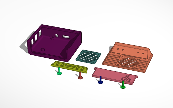 3d Design Raspbery Pi 3b Case Atari Tinkercad 6757