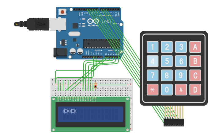 Circuit design RFID-замок | Tinkercad
