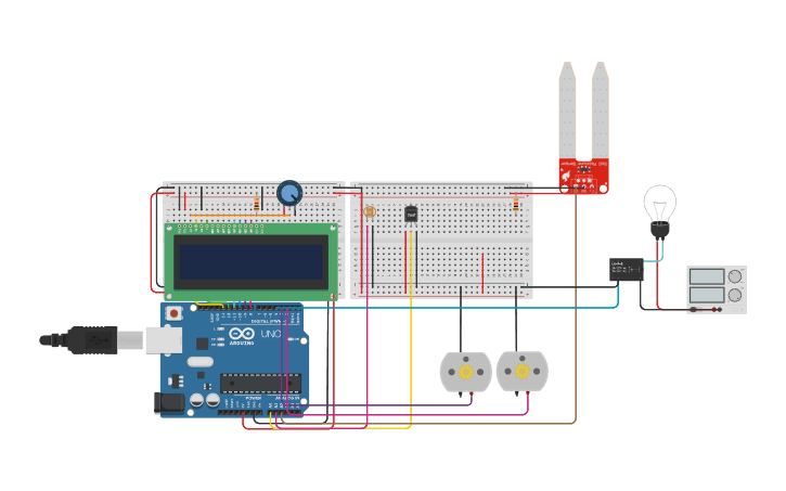 Circuit Design Automated Greenhouse Tinkercad