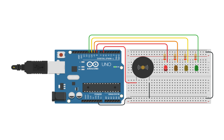 Circuit design Ejercicio 3 PIA - Tinkercad