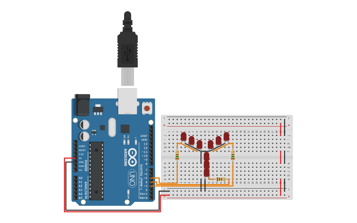 Circuit design Flux Capacitor #01 (SIMULATION) - Tinkercad