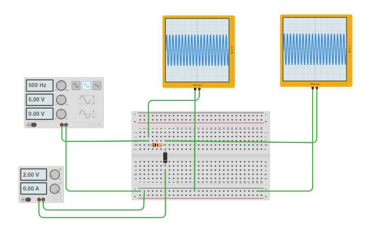 Circuit Design Biased Positive Clipper Tinkercad