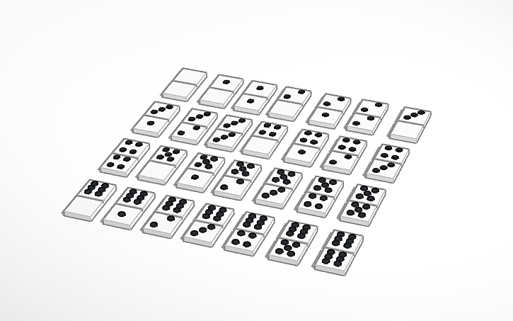 3D design Domino - Tinkercad