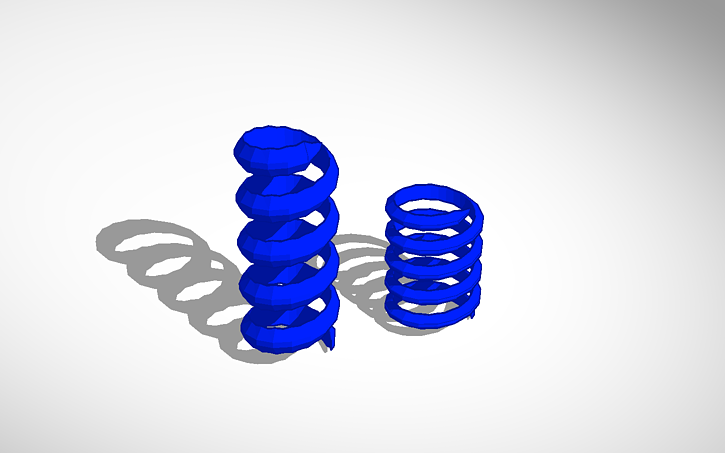 3D design springs - Tinkercad
