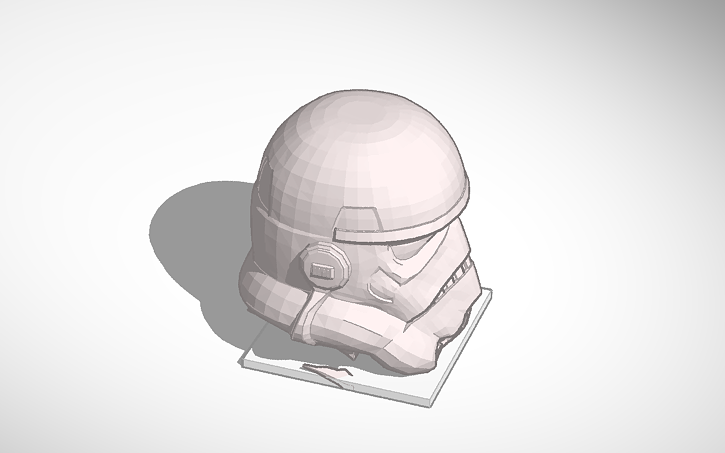 3D design star wars helmet - Tinkercad