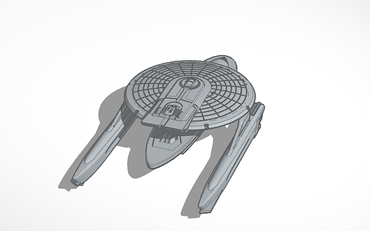 3D design Curry Class Starship - Tinkercad