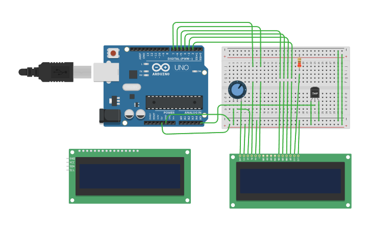 Circuit design Arduino - Tinkercad