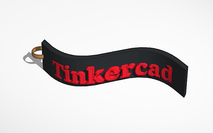 3D design Keychain - Tinkercad