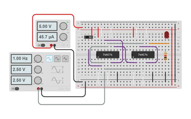Circuit design siso - Tinkercad