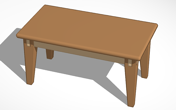 3D design Interlocking Table - Tinkercad