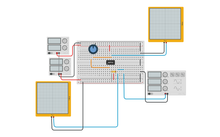 Circuit design Inversor - Tinkercad