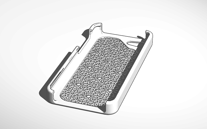 3D design iPhone 5c Arabesque case | Tinkercad