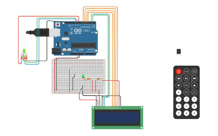 Circuit design Copy of ARDUINO LCD COUNTDOWN | Tinkercad