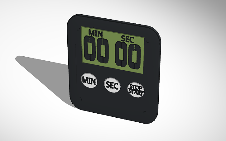 3D design A timer - Tinkercad