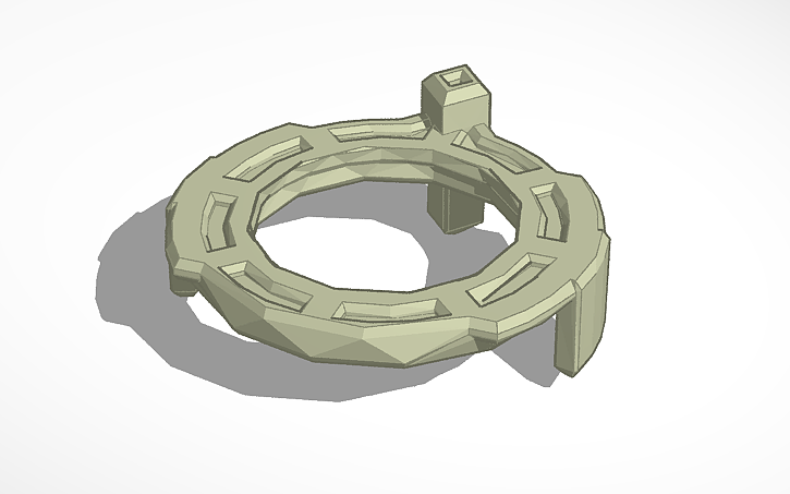 3D design Beyblade Cho-Z level chip template | Tinkercad