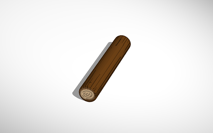 3D design Cut Down Tree/ Log - Tinkercad