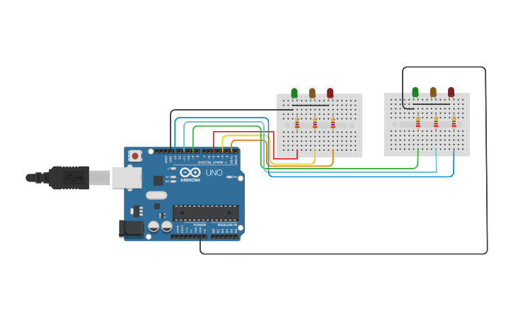 Circuit design 2WTL - Tinkercad