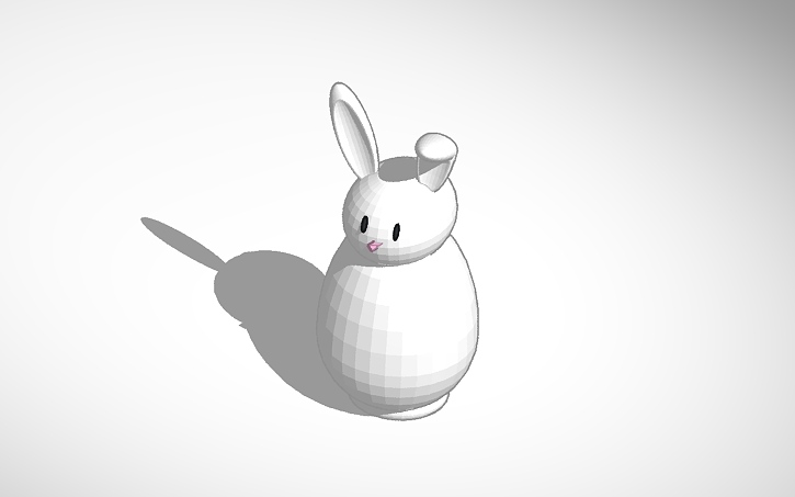 3D design Bunny with stand attached | Tinkercad