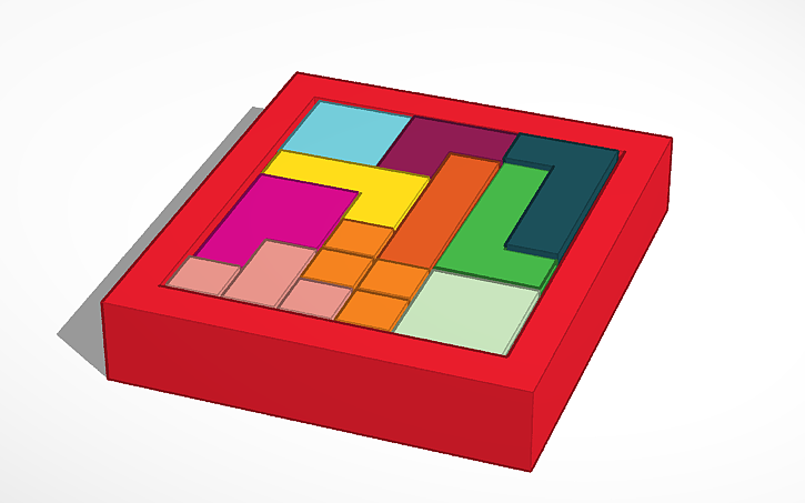 3D design puzzle - Tinkercad