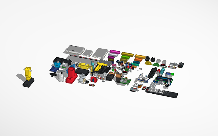Tinkercad Components List 3D design easy electronic component module - Tinkercad