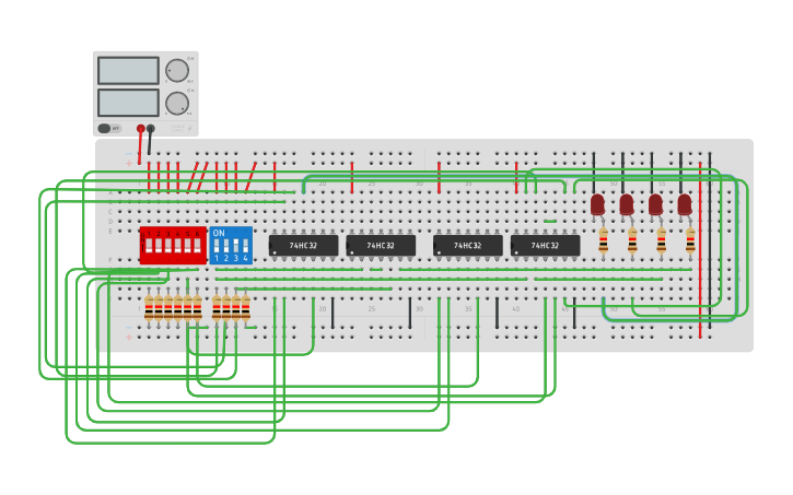 Circuit design ENCODER | Tinkercad