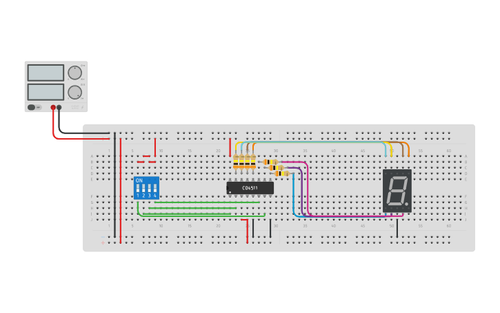 Circuit Design Circuito Decodificador Para Display De 7 Segmentos