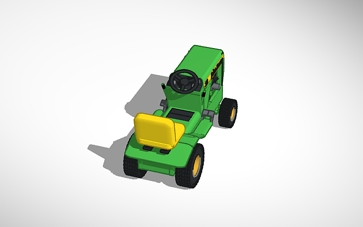 3D design 1973 John Deere 140 - Tinkercad