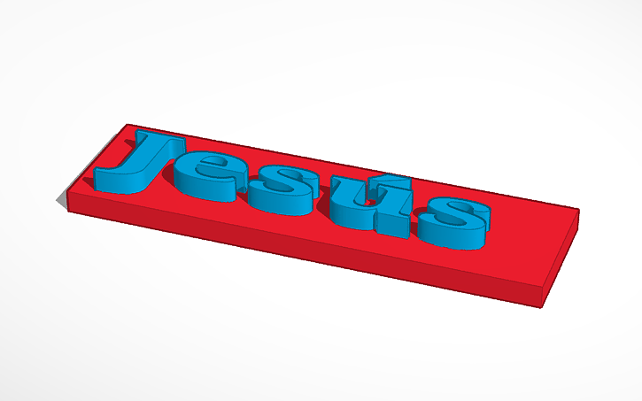 3D design JESUS | Tinkercad