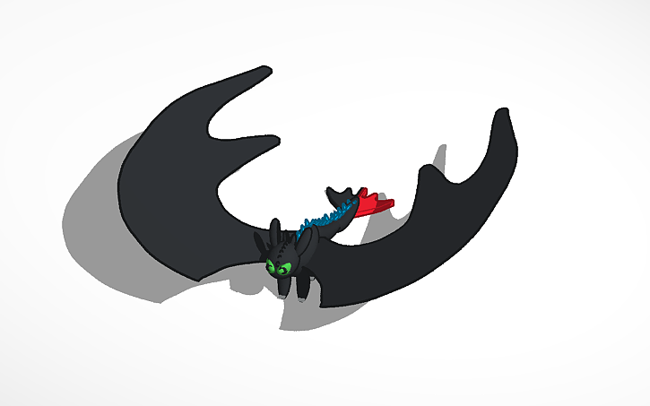 3D design toothless - Tinkercad