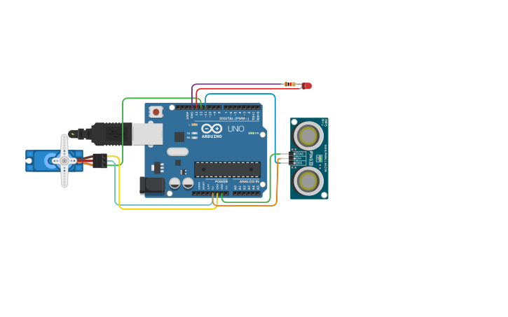 Circuit design (Projek 3: Arduino Projek Base) | Tinkercad