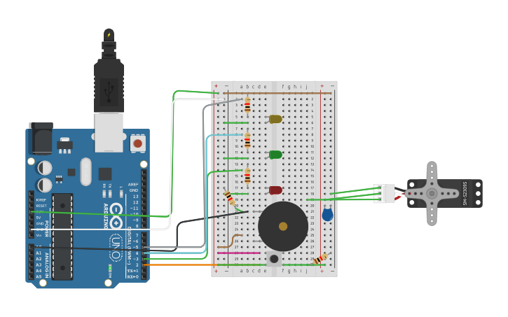 Circuit design Sound Sensor - Tinkercad