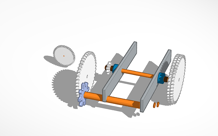 3D design Chain Wheel for Chain Block Pully Stand - Tinkercad